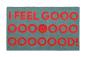 Preview: Kokos Fußmatte Gift Company I feel good türkis